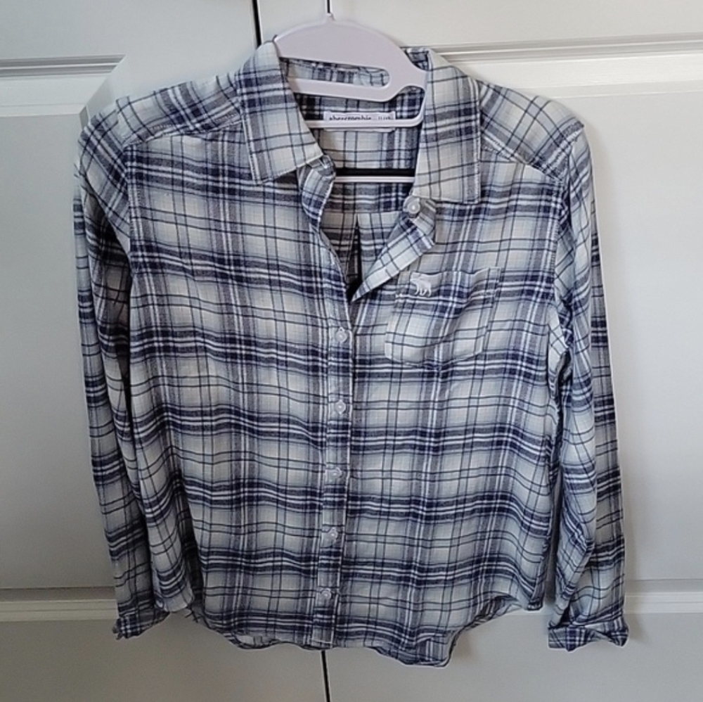 Abercrombie Kids Flannel Shirt & Tank Top Size 11/12 (2 Items)